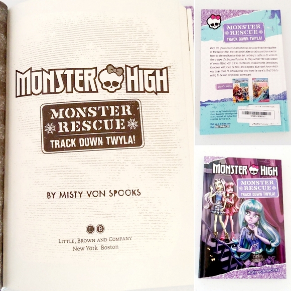 Monster High Rescue "Track Down TWYLA" Misty Von spooks hardcover (New) - Picture 5 of 6